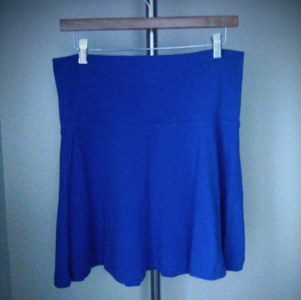Planet Gold Blue Short Skirt Size L